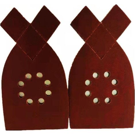 50 feuilles Sander sanding Sheets et papier abrasif et sanding Paper crochet papier abrasif 60,80,120,180,240grit (1/3)