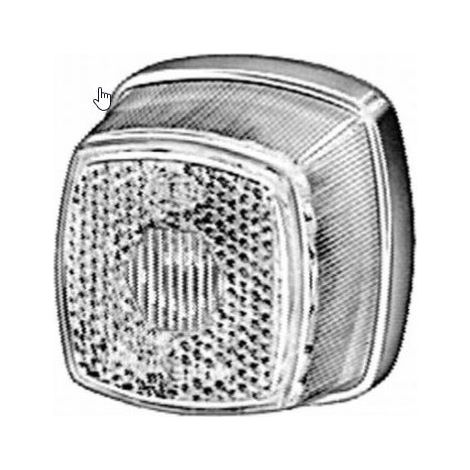 CABOCHON BLANC POUR FEU 2203