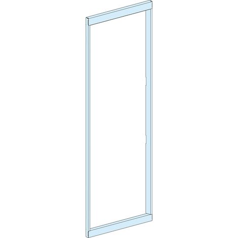 Puerta embellecedora PrismaSeT IP30 400mm ancho, 2000mm altura, chapa de acero blanca