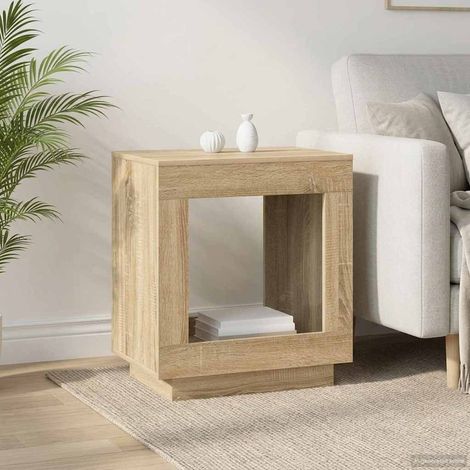 Mesa lateral Roble  60 x 40 x 65 cm Madera de ingeniería