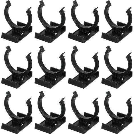 12Pcs 1.93"x1.93" Pied de Mise à Niveau en Plastique avec Clip d'orteil de Cuisine et Connecteur, Pieds Meubles Réglables Plinthe Plinthe Clips de Mise à Niveau pour Canapé, Noir (1/5)
