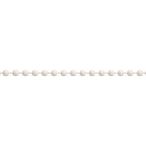 CATENA A PERLINE- - ø mm.4,5x2mt. - perline bianche in blister - 10 blister