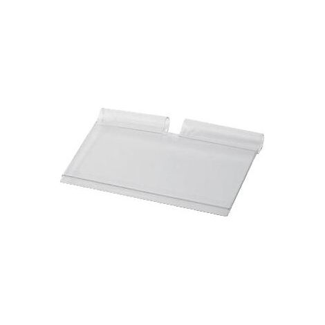 Etui porte-étiquette. longueur 75mm hauteur 52 mm plastique transparent - BOHNACKER FRANCE (1/2)