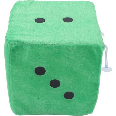 Dés en peluche confortables, coussin décoratif pour canapé et maison (vert) (1/5)