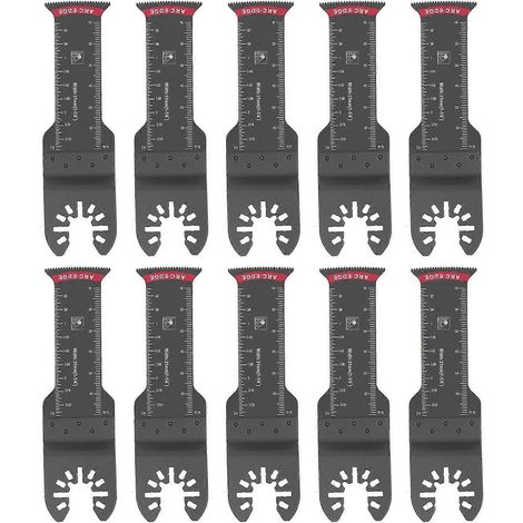 10 lames de scie oscillantes pour la coupe du métal, du bois et du plastique, outil universel, 1,25 pouce (31 mm)