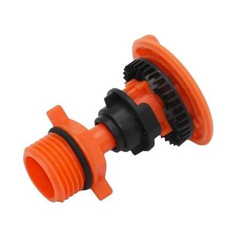1PC 1/2" 3/4" Jardin Pelouse Rotary arrosage 360 degrés Rotating Eau d'arrosage Buse d'arrosage de Jardin Irrigation Fournitures de pelouse extérieure (Color : Orange) (1/5)