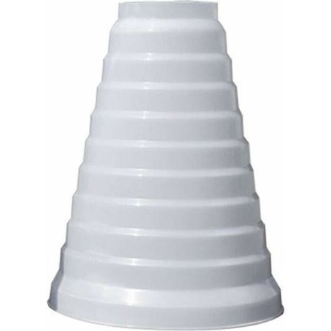 Réducteur universel amélioré et plus épais pour systèmes de ventilation, diamètre 80/200 mm, réducteur de tuyau rond en PVC pour une utilisation avec des climatiseurs pour conduits et ventilateurs d'e (1/5)