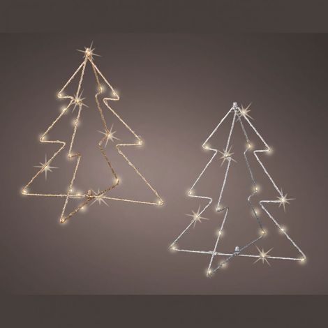 ALBERO DI METALLO CON LUCI PER INTERNO 2ASS