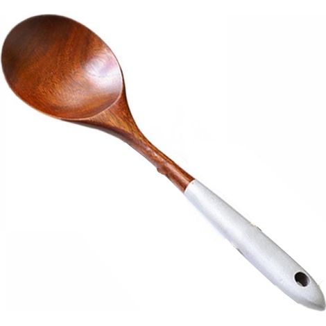 Küchenutensilien aus Teakholz, Löffel, Pfannenwender, Schaufel, hitzebeständige Holzutensilien (optional), Küchenhelfer (1/5)