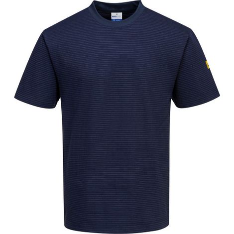Camiseta de trabajo ESD, antiestática AS20 4XL Azul marino