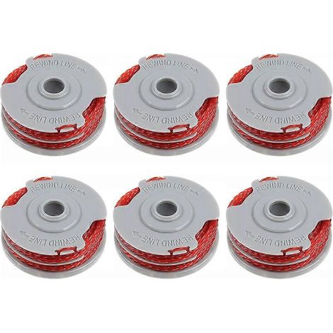 K3t 6 Carretéis de Reposição para Cortadores de Grama Flymo Contour 500xt Power Trim 500xt K9p, Fly0 (1/5)