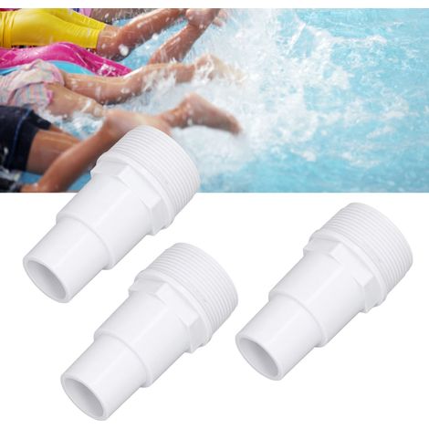 G1-1/2 Schlauchadapter mit Außengewinde, Adapter für Aufstellpoolpumpen und -filter, 3-teiliges Kunststoffset (1/5)