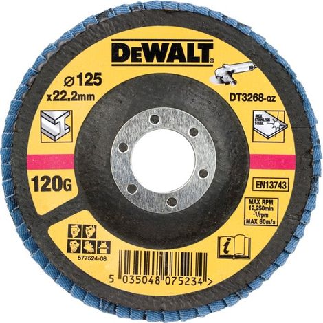 Disco de láminas, Ø125 mm, grano 120, Cóncavo DeWalt DT3268-QZ