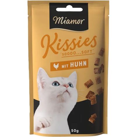 Miamor Kissies Weiche Leckerlis für Katzen – Huhn 50 g