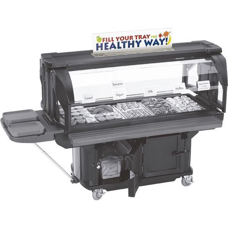Porte enseigne pour buffet Versa - 91.4 x 15.2 x 23.5 cm - Transparent - Cambro