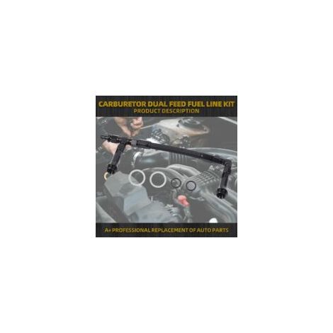 Tuyau de carburant tressé double AN6 pour carburateur Holley 4150