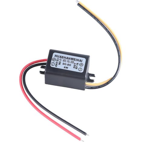 Module convertisseur de puissance étanche 12V/24V vers 1/2/7/8/10V 1A, compatible avec les écrans LED et les moteurs automobiles. (1/5)