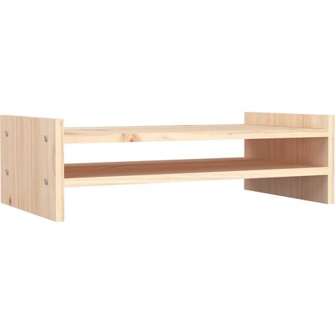 Support pour moniteur 50x27x15 cm Bois de pin solide