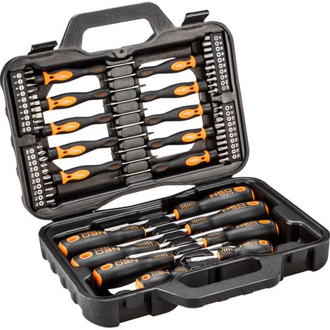 Jeu de tournevis et d'embouts 04-211 - 58 pièces - Pratique - Durable - Portable (1/4)