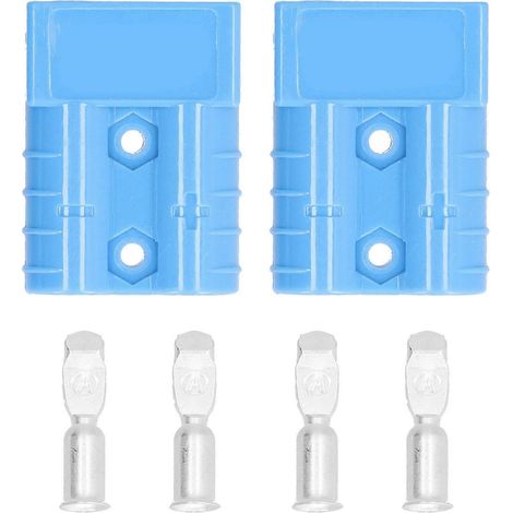 Stück Batterieanschluss 50A Leichtes Schnellkupplungs-Kabelbaum-Steckerset 6AWG 600V Blau