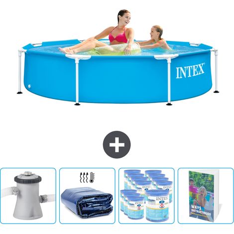Intex Piscine Tubulaire Ronde - 244x51 cm - 5-pièces  SCB127 (1/5)