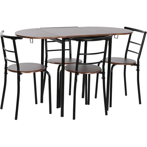 Mesa Set 5 Mdf Metal 121X55X78 Negro (1/5)