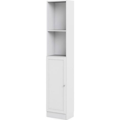 Base Regal 1 Ablage und 1 Tür weiss.