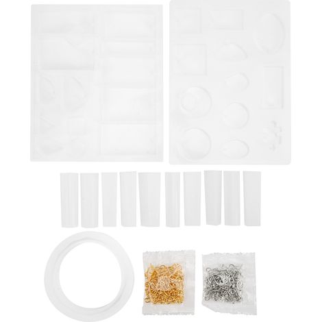213Pcs Silicone Jewelry Molds Reusable Durable Safe Elastic DIY Simple Operation Pendant Casting Molds (1/5)