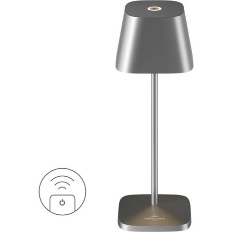 Luminaire extérieur Villeroy & Boch Neapel Micro RC aluminium anthracite L 20 cm lumière chaude IP65 réf. 97268-VB (1/3)