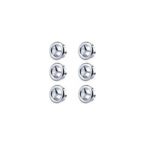 Set di 6 anelli di troppo pieno per lavello, coperture rotonde per troppo pieno da cucina, copertura perforata per troppo pieno del lavello, per lavelli, bagni, cucine (argento) - Crezuo