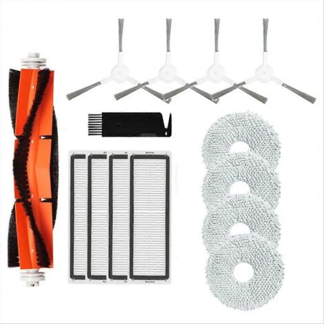 Pièces détachées pour aspirateur robot Xiaomi S10+ / S10 Plus B105 : brosse latérale principale, filtre HEPA, chiffon de nettoyage A