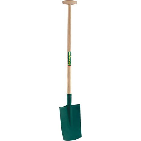 Bêche à rebord (28 cm) - manche béquille en bois certifié PEFC 100% - Leborgne
