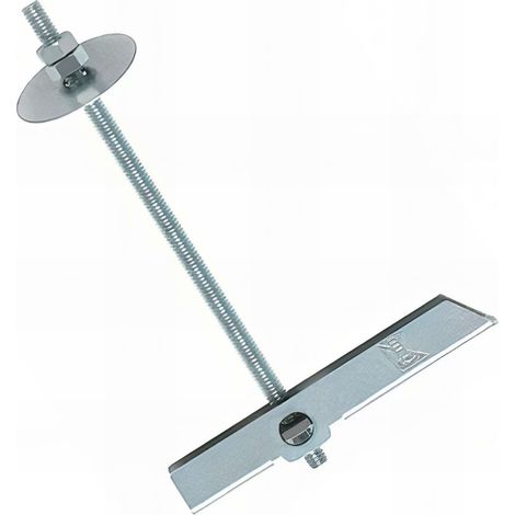 Boîte de 50 chevilles à segment basculant en acier zingué avec tige filetée M6 mm et diamètre de 16 mm (1/2)