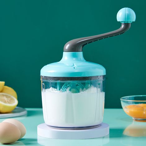 Manueller Handmixer – halbautomatischer Schneebesen für Kuchen, Cremes & Eiweiß – Ideal für Hobbybäcker (1/3)