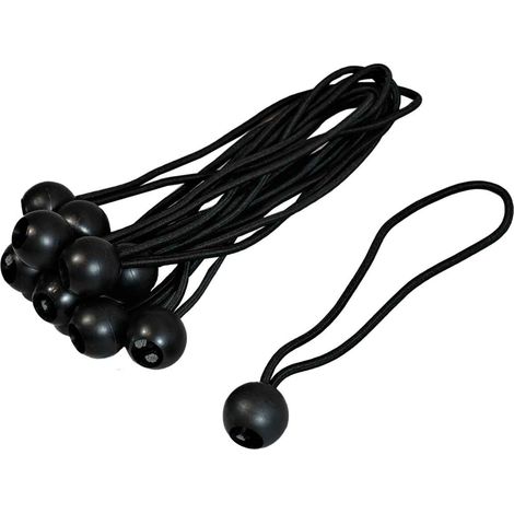 Juego de 10 tensores elásticos de bola para lonas
