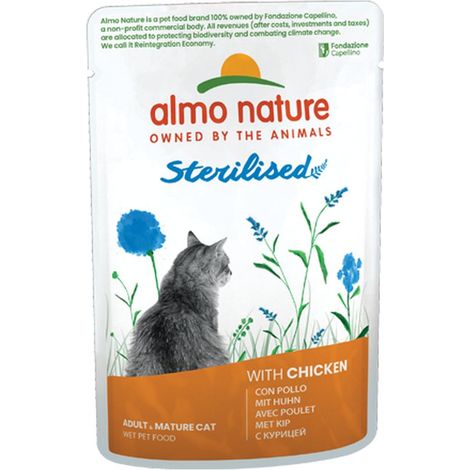 Almo Nature Cat Holistic Sterilised Pollo - Bustina Da 70 Gr