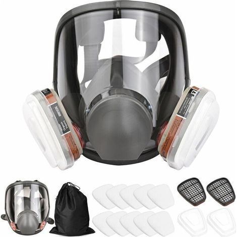 16-in-1 Vollgesichtsmaske – Silikon-Gasmaske – Schutz vor Sprühfarben, Pestiziden und Ammoniak (1/4)