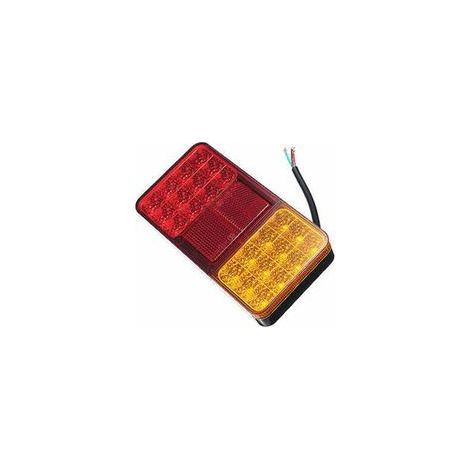 2 x Feux arrière pour camion – 24 LED, multifonction (feux de position, freinage, clignotants), avec réflecteur, homologués ECE R7 (1/4)