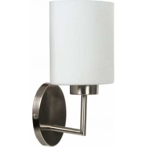 Applique Candellux Visola E27 vetro cromato bianco 29cm (1/2)