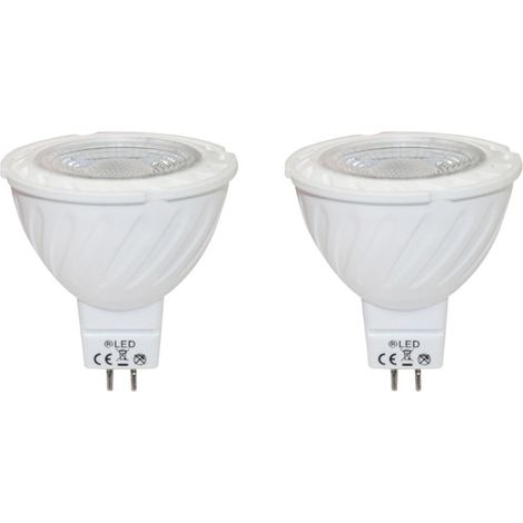 Pack 2 x Bombilla LED GU5.3 MR16 12V (5W) 4200ºK (blanco neutro) (1/3)