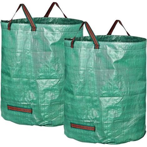 Woven rubbish bag for garden waste recycling - BEMSM - 272L - Green-Ywey (1/5)