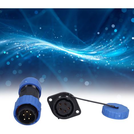 IP68 wasserdichter Luftfahrtstecker mit lötfreiem Flansch LP20, lötfreier Stecker/Buchse-Mehrleiter-Klemmenblock, 250 V, Φ6-12 mm², 5 Leiter (1/5)