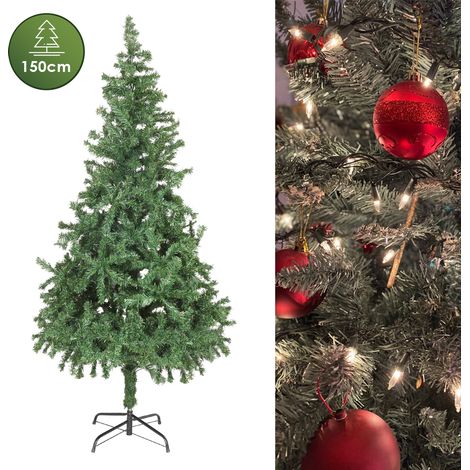 SWANEW Albero di Natale kuenstlich 150 cm Tree abete con sistemi di supporto Fiamma -Ago PVC di Pvc CLETTRO P.ASSERGLIO CHIEDI PER IL SECCHI (1/5)