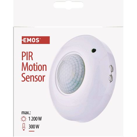 Emos rilevatore di movimento sensore PIR IP44, 1 pezzi, bianco, G1130 (1/4)