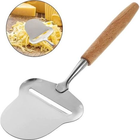 Coupe-fromage en acier inoxydable avec manche en bois, 20 cm, argenté (1/5)