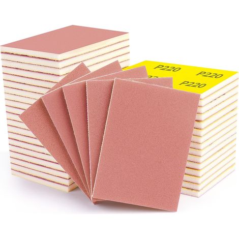 20 Pièces Éponges de Ponçage Papier Abrasif Sec et Humide (1/5)