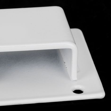 Lot de 5 supports muraux pour tubes, en acier inoxydable, fixation par barre, organisateur pour supermarché, blanc scellé (1/5)