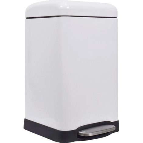 Velleman Cubo de basura urbano blanco 20 litros diseño depurado
