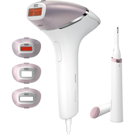 Haarentferner mit intensiven Lichtimpulsen - PHILIPS - Lumea IPL 8000 - SenseIQ Technologie - SmartSkin Sensor - 4 ergonomische Aufsätze (1/4)