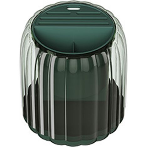 Support à couteaux rotatif à 360° grande capacité détachable, rangement pour cuillères et ustensiles de cuisine vert (1/5)